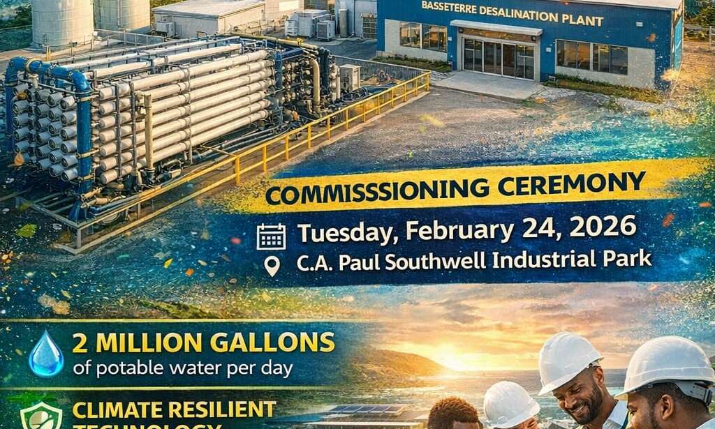 Basseterre Desalination Plant to be Commissioned, Boosting 24-Hour Water Supply and Climate Resilience