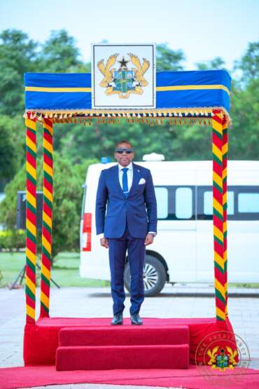 Prime Minister of Saint Kitts and Nevis, the Honourable Dr. Terrance Drew,was today, March 04, 2026, formally welcomed to Jubilee House in Accra by the President of the Republic of Ghana