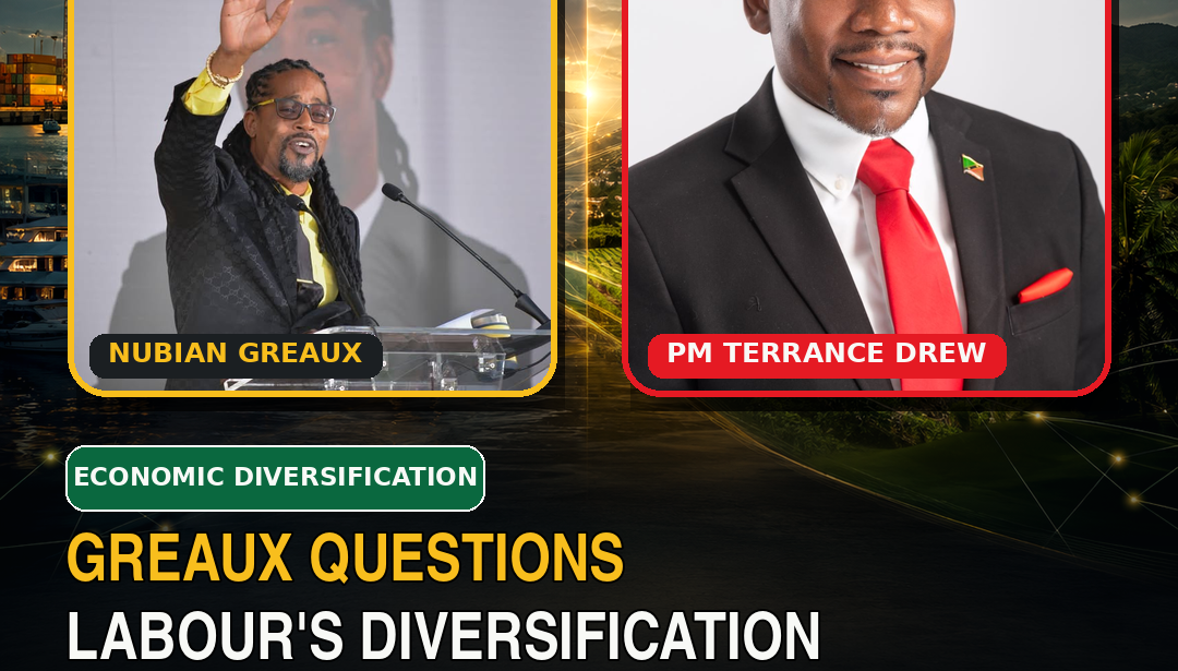 GREAUX QUESTIONS LABOUR’S DIVERSIFICATION; DREW SAYS STRATEGY IS WORKING