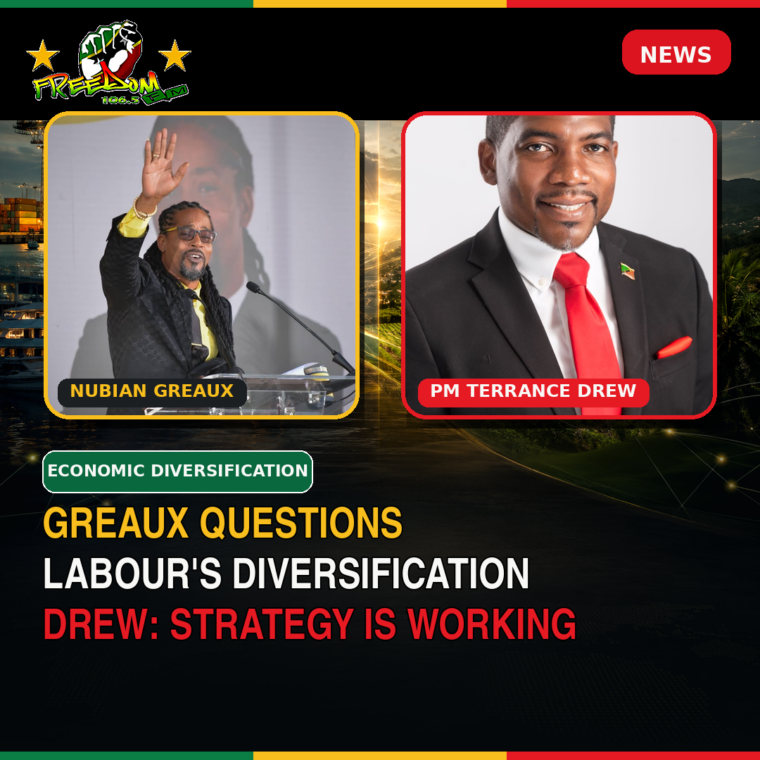 GREAUX QUESTIONS LABOUR’S DIVERSIFICATION; DREW SAYS STRATEGY IS WORKING