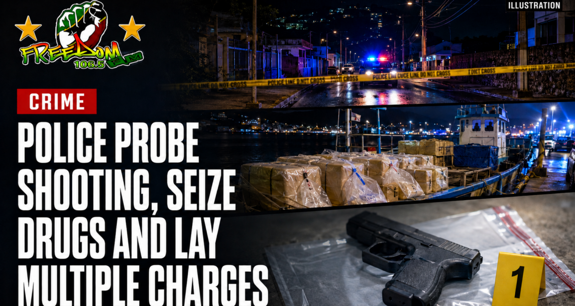 POLICE PROBE SHOOTING, SEIZE DRUGS AND LAY MULTIPLE CHARGES