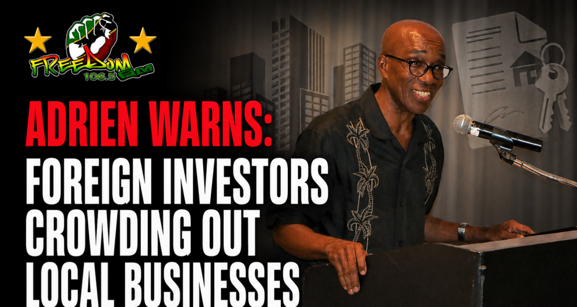 ADRIEN WARNS FOREIGN INVESTORS ARE CROWDING OUT LOCAL BUSINESSES